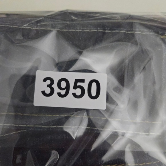 Fashion Bug Straight Leg Jeans Womens 14 Dark High Rise 3 Button Stretch - Picture 9 of 9